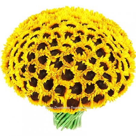 Large bouquet "101 sunflower"