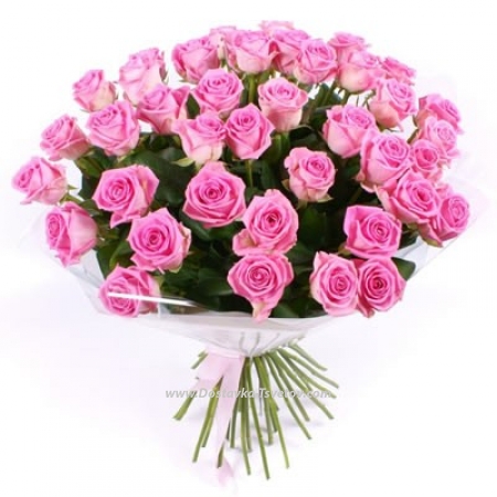 Bouquet of pink roses "Chaika"