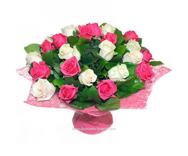 25 roses Bouquet mix of roses "Date"