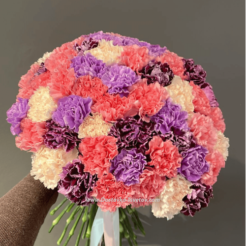 Large bouquet of carnations "Globe"