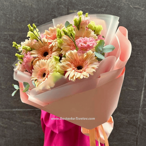 Bouquet "Pink Gerbera"