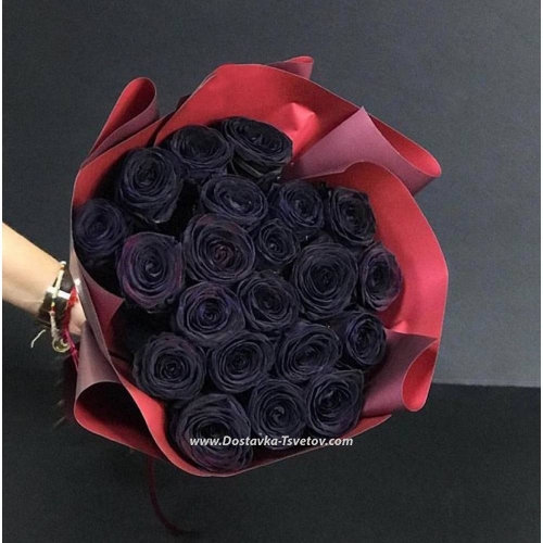 Bouquet of Roses "Queen of Spades"