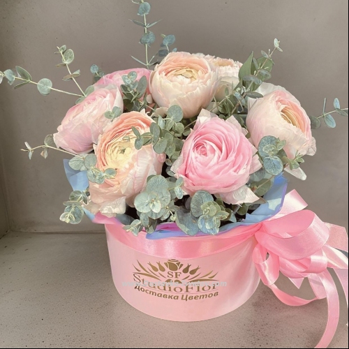 Ranunculus in the box "Spring Train"