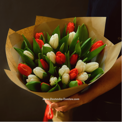 Bouquet of tulips "Nostalgia"