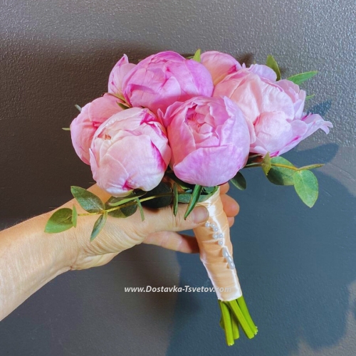 Bridal bouquet of peonies "Serenade"