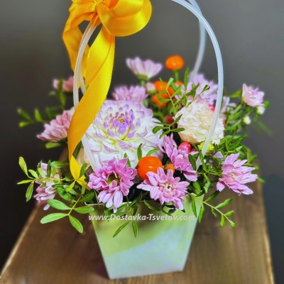 Handbag with flowers "Ambition"