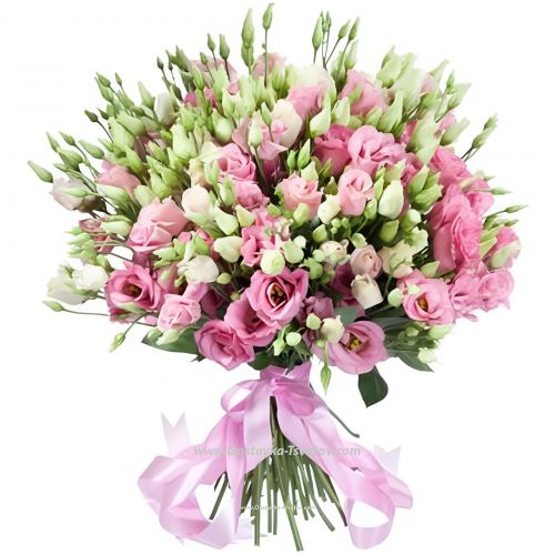 A large bouquet of 101 eustomas "Miss Eustoma"