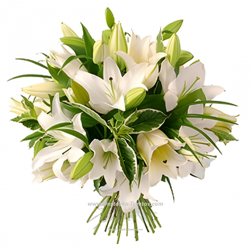15 lilies in the bouquet "Novella"