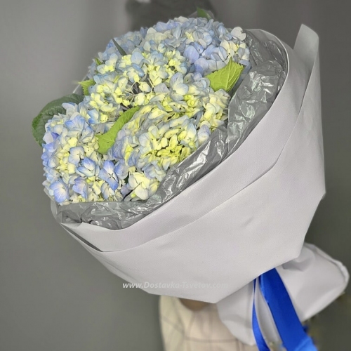 Bouquet of blue hydrangeas "Evening"
