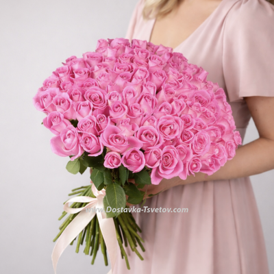 101 Pink roses "Cupid's Arrow"