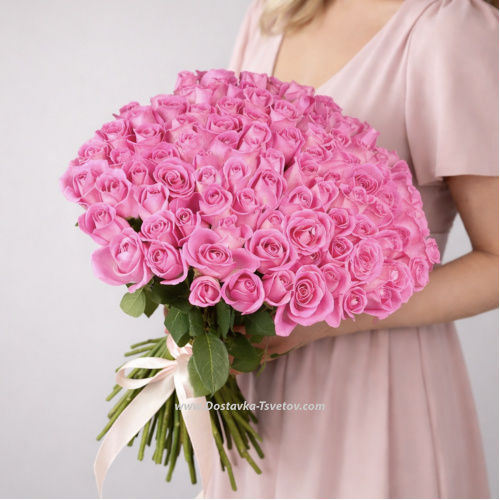 101 Pink roses "Cupid's Arrow"