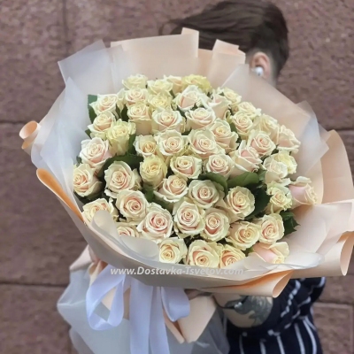 51 roses "Tender Cloud"