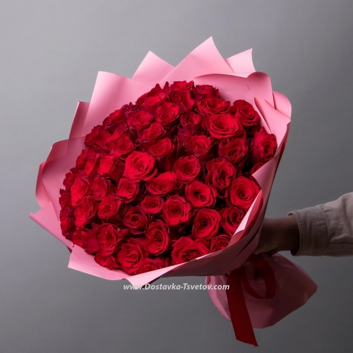 Bouquet of 51 roses "Loli"