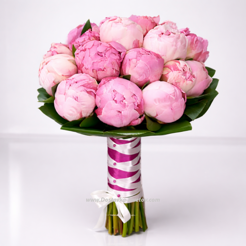 Pink peonies "Bride's Bouquet"