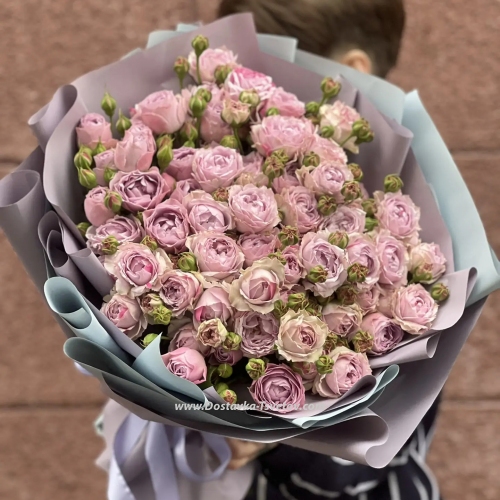 A bouquet of spray roses "New Century"