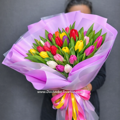 25 tulips mixed "Entourage"