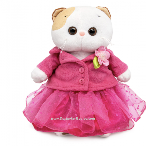 Li-Li in a jacket with a flower and a skirt