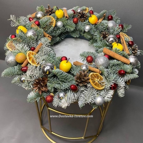 Vintage New Year's Wreath