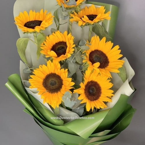 Bouquet of sunflowers "Chili"