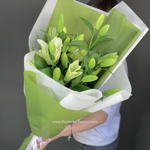 5 lilies bouquet "Constellation"