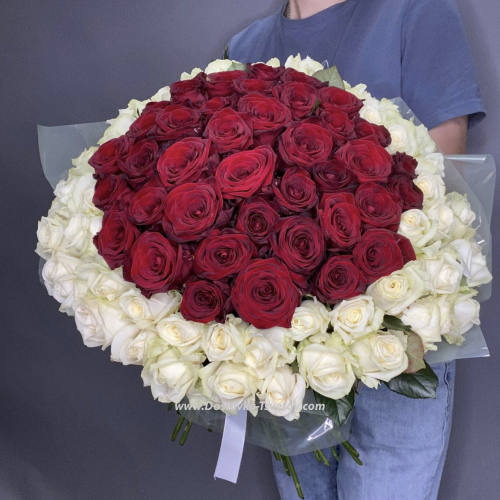 Bouquet of roses "Volcano of Love"