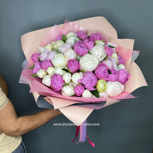 Bouquet of peonies "Shades of Pink"