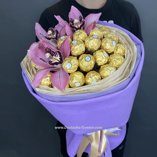 Bouquet "Chocolate Orchid"