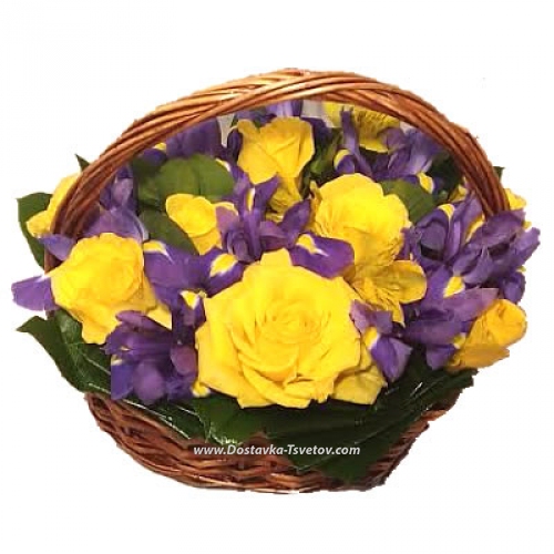 Basket of flowers "Cheerful Morning"