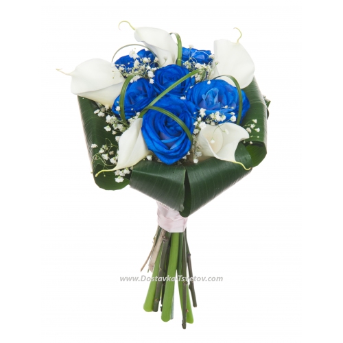 Bridal bouquet of calla lilies, wedding bouquet of calla lilies buy with  delivery