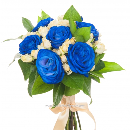 Blue roses to the bride "Carnival"