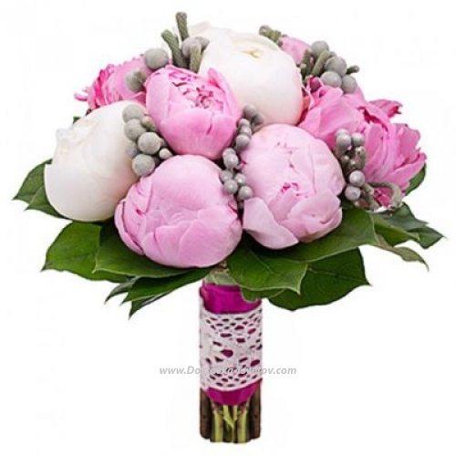 Bridal bouquet "Peony Holiday"