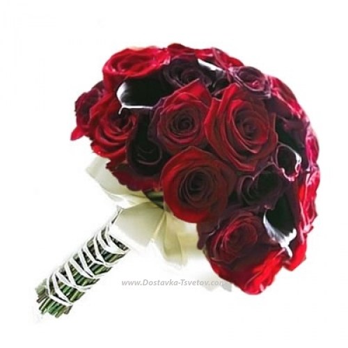 Bouquet of roses for the bride "Talisman"