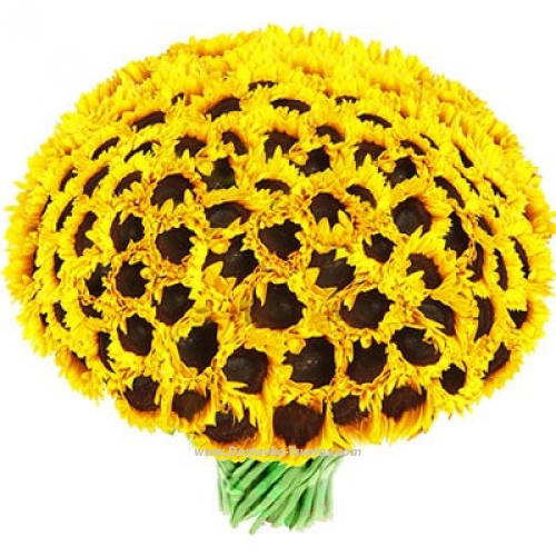 Large bouquet "101 sunflower"