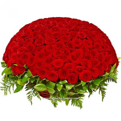 Basket of roses "Queen of Love"